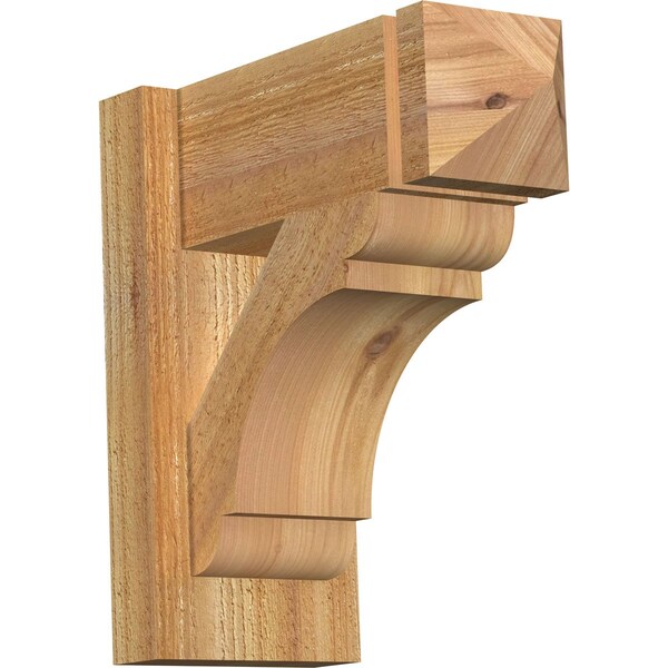 Ekena Millwork Olympic Arts & Crafts Rough Sawn Outlooker, Western Red Cedar, 6"W x 14"D x 14"H OUT06X14X14OLY03RWR - main